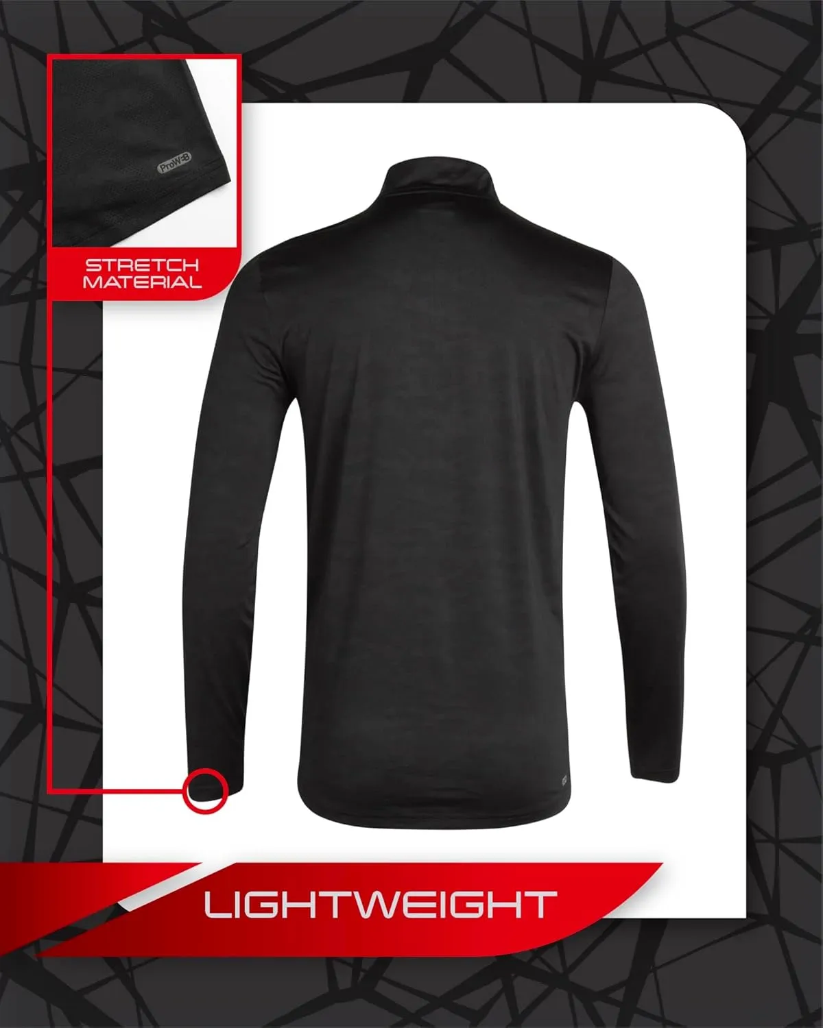 Spyder Men's Active Shirt - Quarter Zip Long Sleeve Fitted Performance Pullover - 1/4 Zip Camo Workout Top for Men (S-XL)