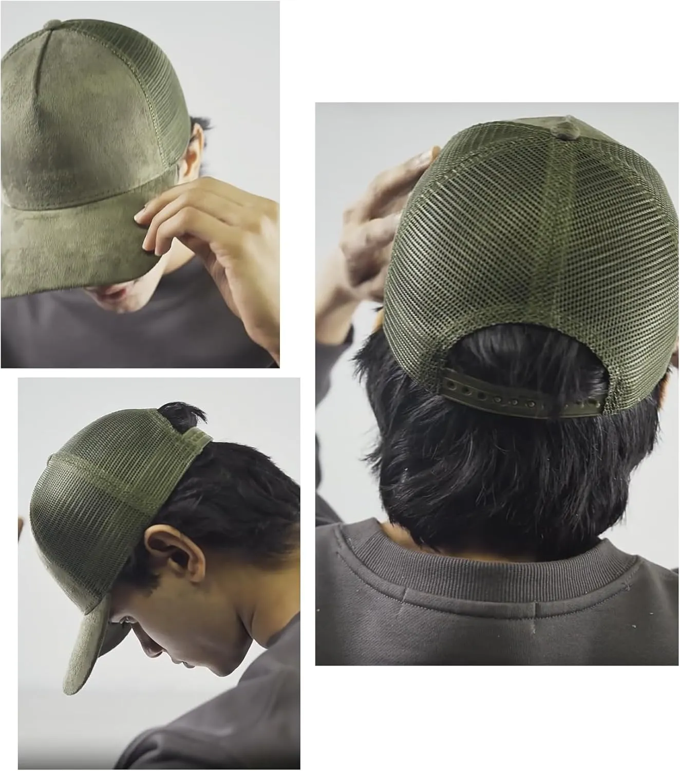 Suede Mesh Back Baseball Caps for Men Women Trendy Trucker Hats Dad Hat Sports Hat Breathable Snapback Hats 2025