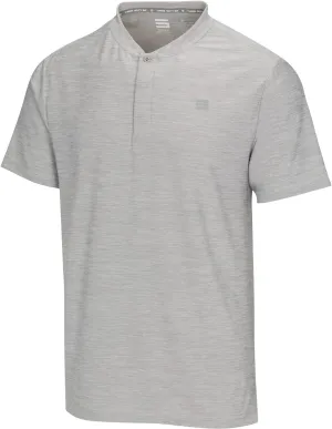 Three Sixty Six Collarless Golf Shirts for Men - Quick Dry Short Sleeve T-Shirt with 4-Way Stretch Fabric & UPF 30
