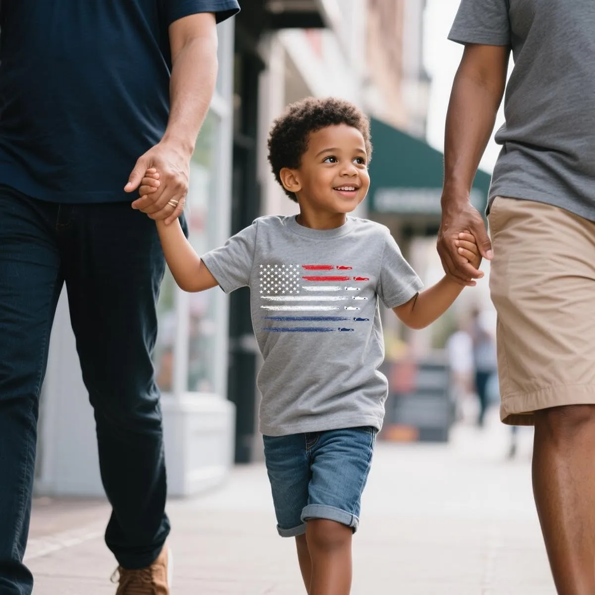 Toddler Boys 4th of July Shirts Independence Day T-Shirt Red White Blue Patriotic Tops Kids American Flag Outfit