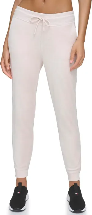 Tommy Hilfiger Women's Drawcord Waist Easy Fit Velour Jogger