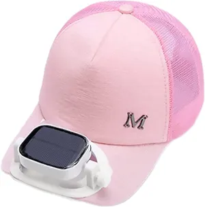 Unisex Baseball Cap with Solar Fan, Summer UV Protection Wide Brim Sun Hat for Womens/Mens, Running Fishing Hats
