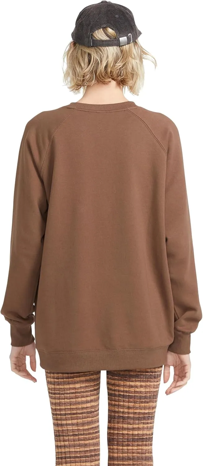 Volcom Women's Stone Magic Boyfriend Crew Fleece Sweatshirt
