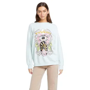 Volcom Women's Stone Magic Boyfriend Crew Fleece Sweatshirt