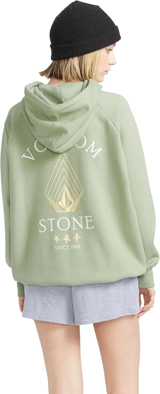 Volcom Women's Truly Stoked Ovesized Bf Hooded Fleece Sweatshirt