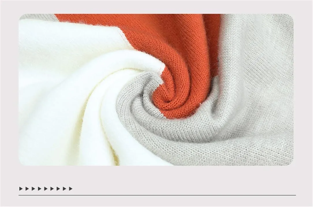 Women's Casual Long Sleeves Knitted Sweater Loose Turtleneck Oversized Pullovers Jumper Tops