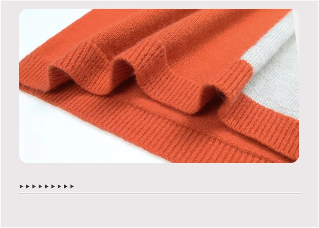 Women's Casual Long Sleeves Knitted Sweater Loose Turtleneck Oversized Pullovers Jumper Tops