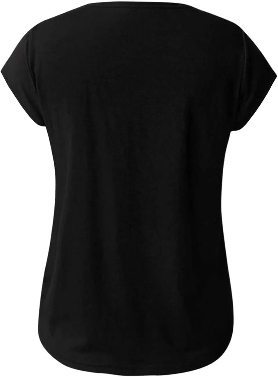 Womens Casual Solid V-neck Short Sleeve Vest T-Shirt Loose Fit Tank Tops Polyester Flying sleeve design, easy to