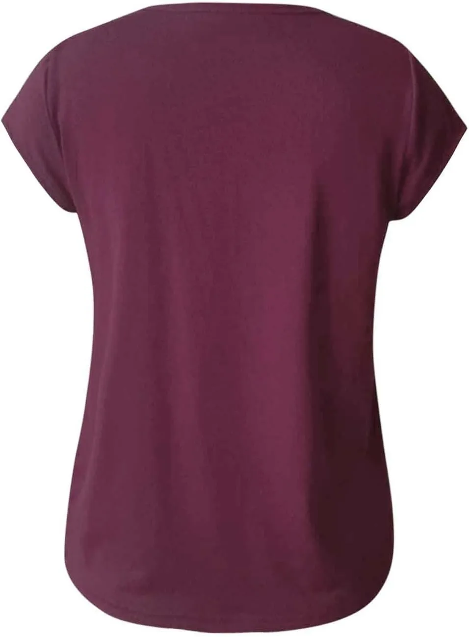 Womens Casual Solid V-neck Short Sleeve Vest T-Shirt Loose Fit Tank Tops Polyester Flying sleeve design, easy to