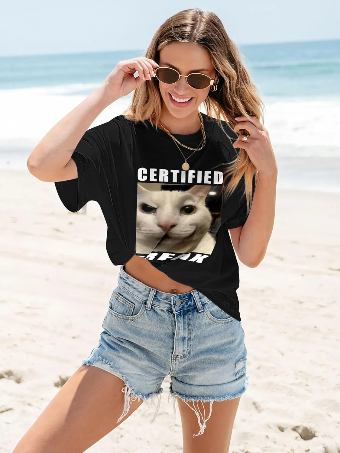 Women's Oversized T Shirts Graphic Tees Summer Short Sleeve Casual Loose Crewneck Basic Tunic Tops Trendy 2025