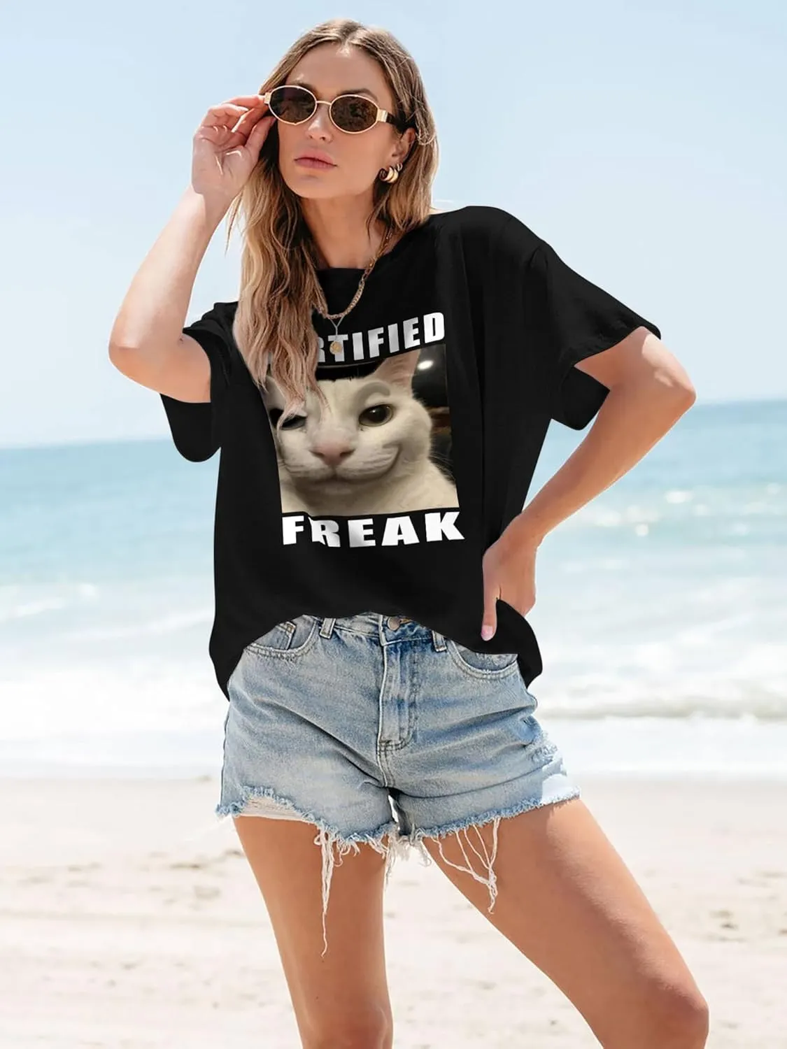 Women's Oversized T Shirts Graphic Tees Summer Short Sleeve Casual Loose Crewneck Basic Tunic Tops Trendy 2025