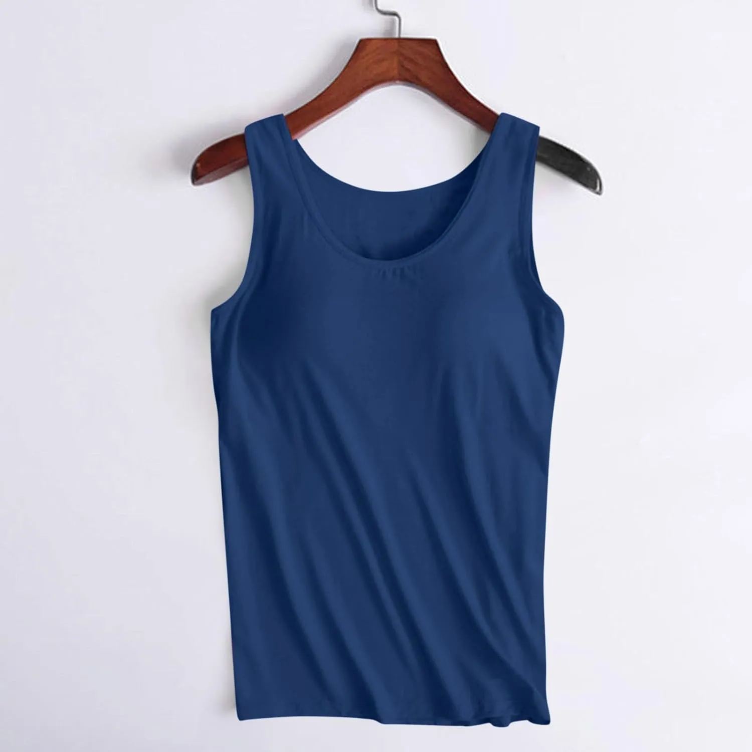 Women's Plus Size Tank Tops Casual Stretchy Comfy Breathable Sports Yoga Blouse Summer Solid Sleeveless Undershirt