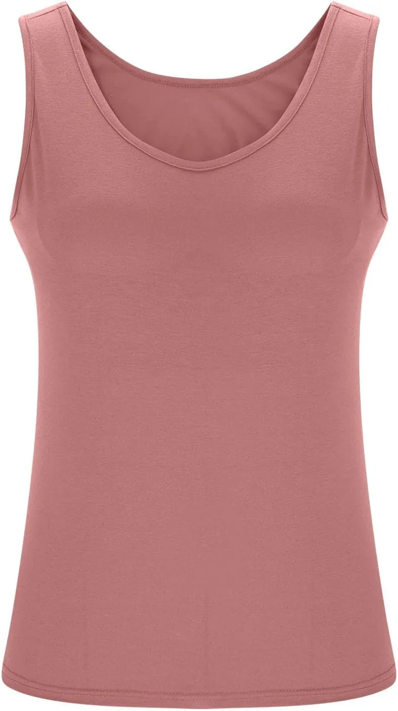Women's Plus Size Tank Tops Casual Stretchy Comfy Breathable Sports Yoga Blouse Summer Solid Sleeveless Undershirt