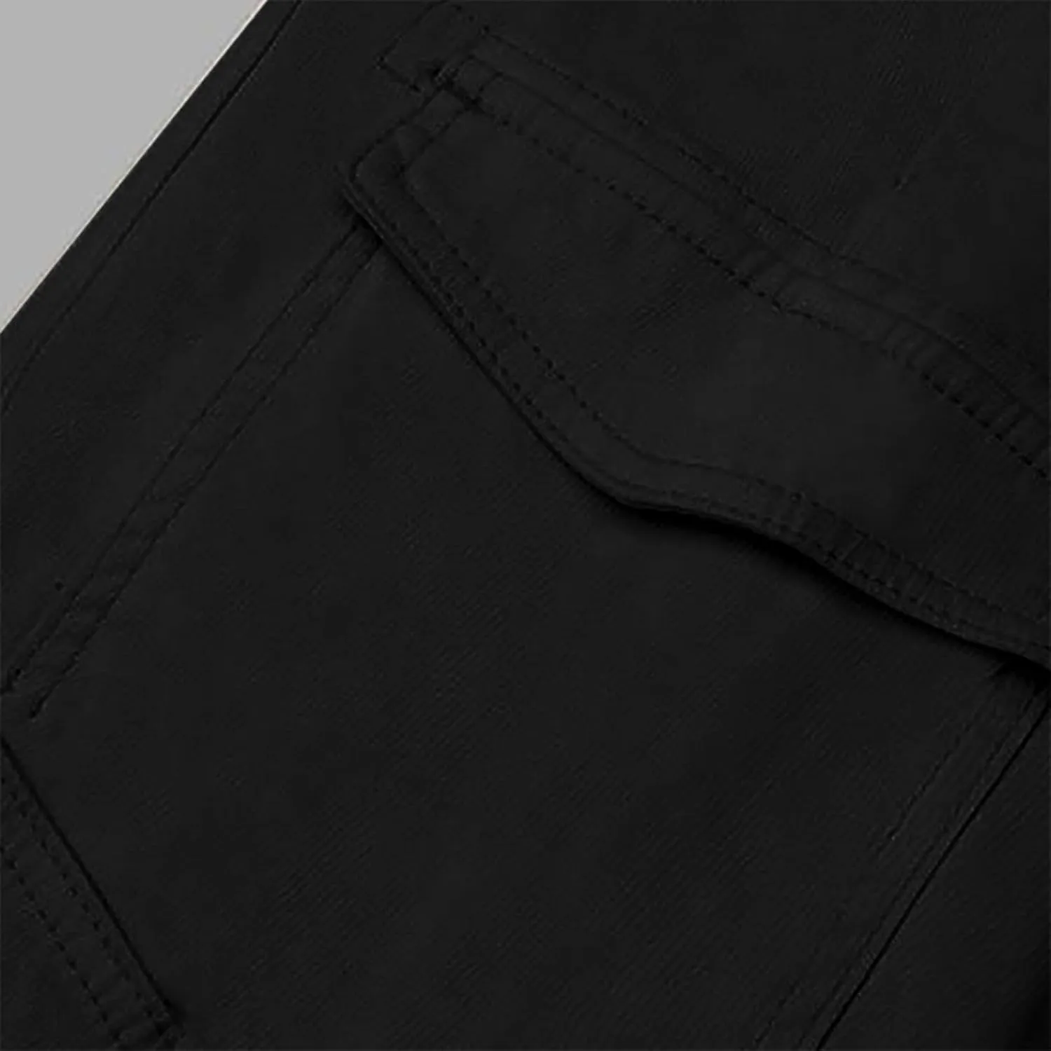 Women's Straight Leg Sweatpants Stretchy Drawstring High Waist Cargo Pants Cropped Pocket Leisure Trousers Pants