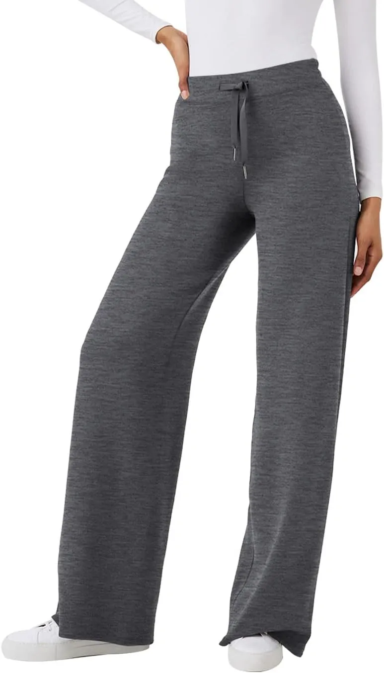 XIEERDUO Lounge Sets For Women 2024 Half Zip Sweatshirt And Wide Leg Sweatpant 2 Piece Outfits Sweatsuit Tracksuit