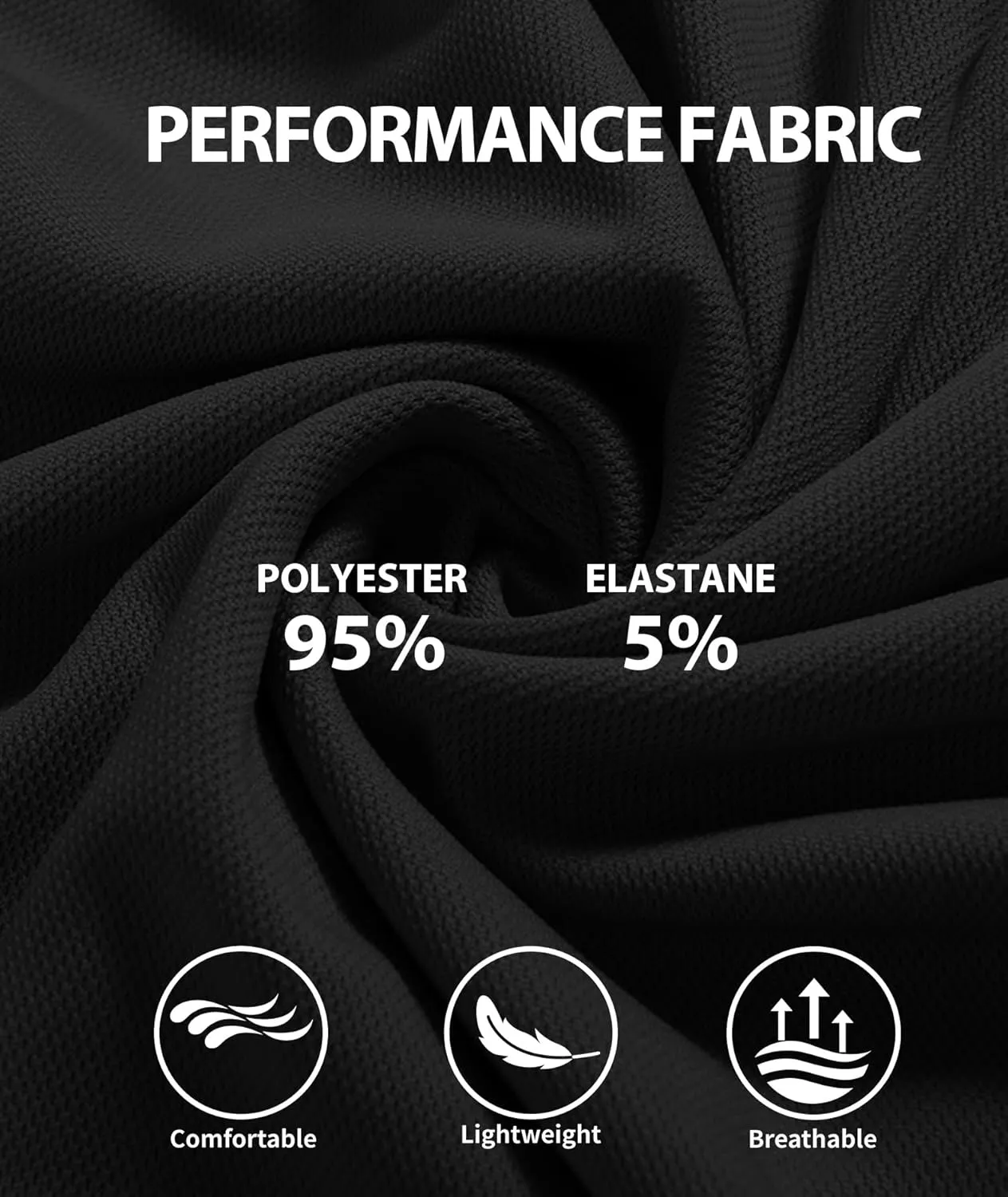 ZITY Polo Shirts for Men 3 Pack Short Sleeve Moisture Wicking T Shirt Business Casual Mens Golf Shirts Collared T-Shirts